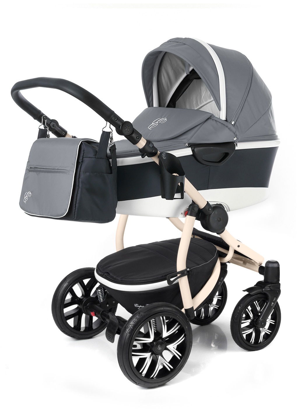 Коляска для новорожденных Esspero Discovery Alu (шасси Beige) Grey