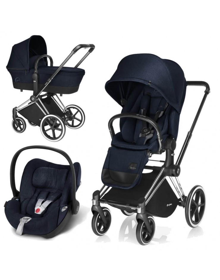 3 1 Cybex Priam All Terrain Chrome Midnight Blue