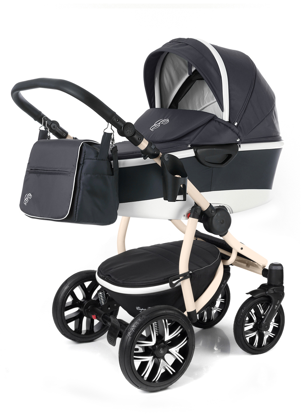 Коляска для новорожденных Esspero Discovery Alu (шасси Beige) Dark