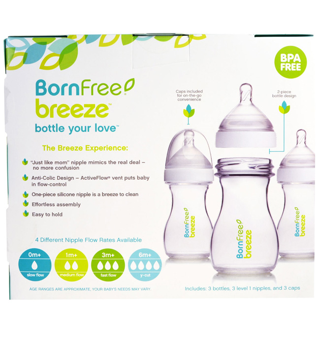 Born free breeze plastic on sale bottles