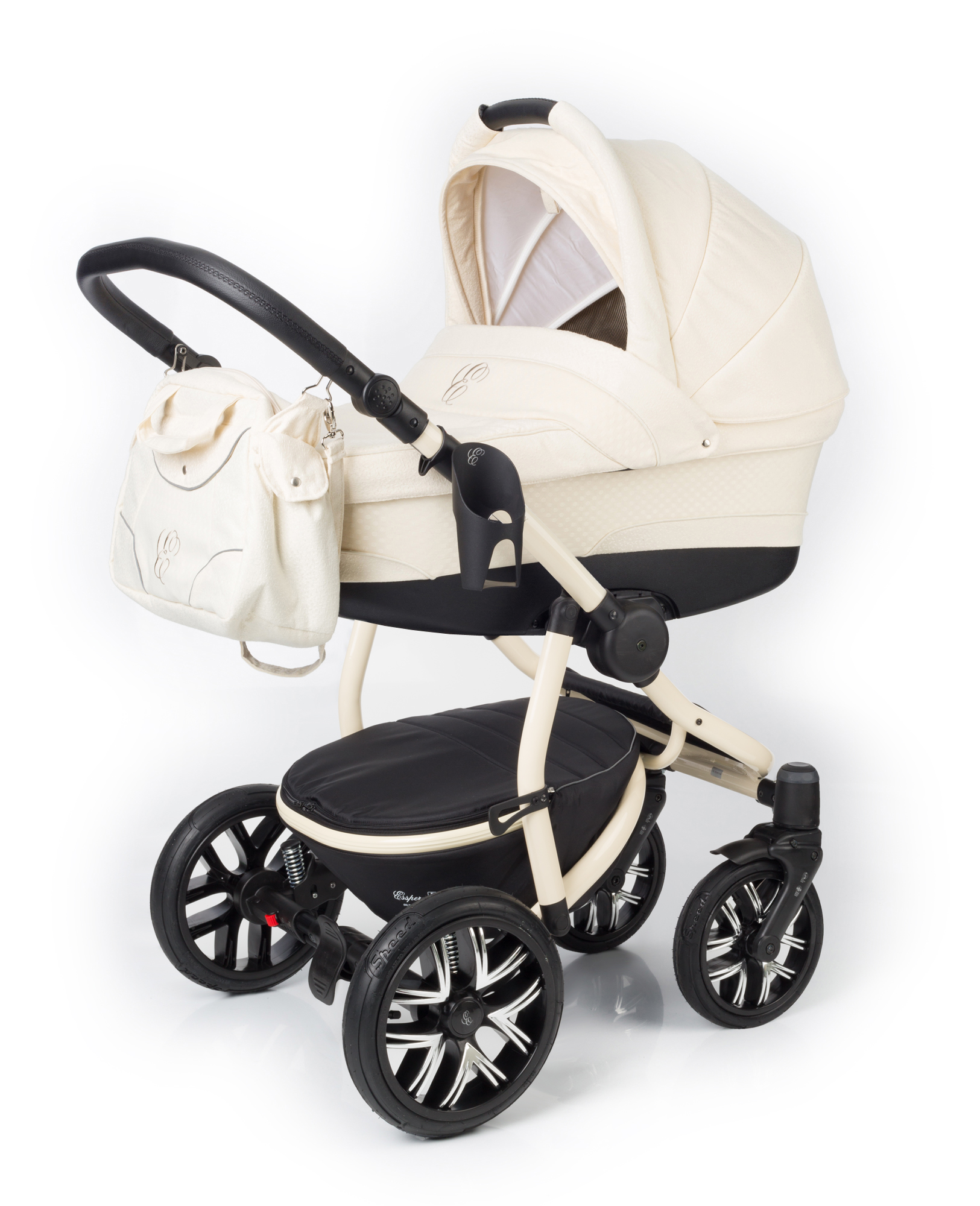 Коляска для новорожденных Esspero Discovery (шасси Beige) Cream