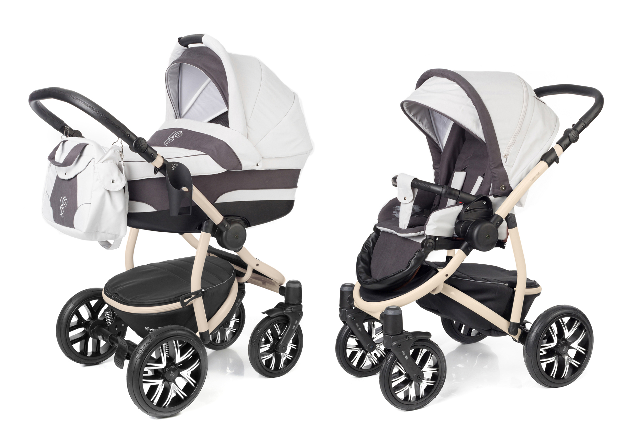 Коляска 2 в 1 Esspero Discovery (шасси Beige) Grey