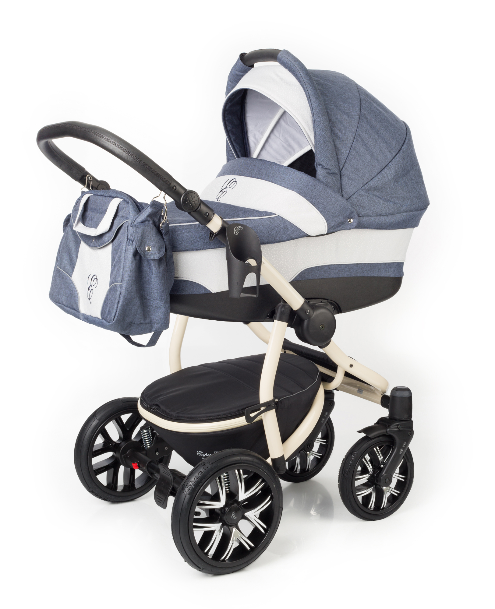 Коляска для новорожденных Esspero Discovery (шасси Beige) Lena