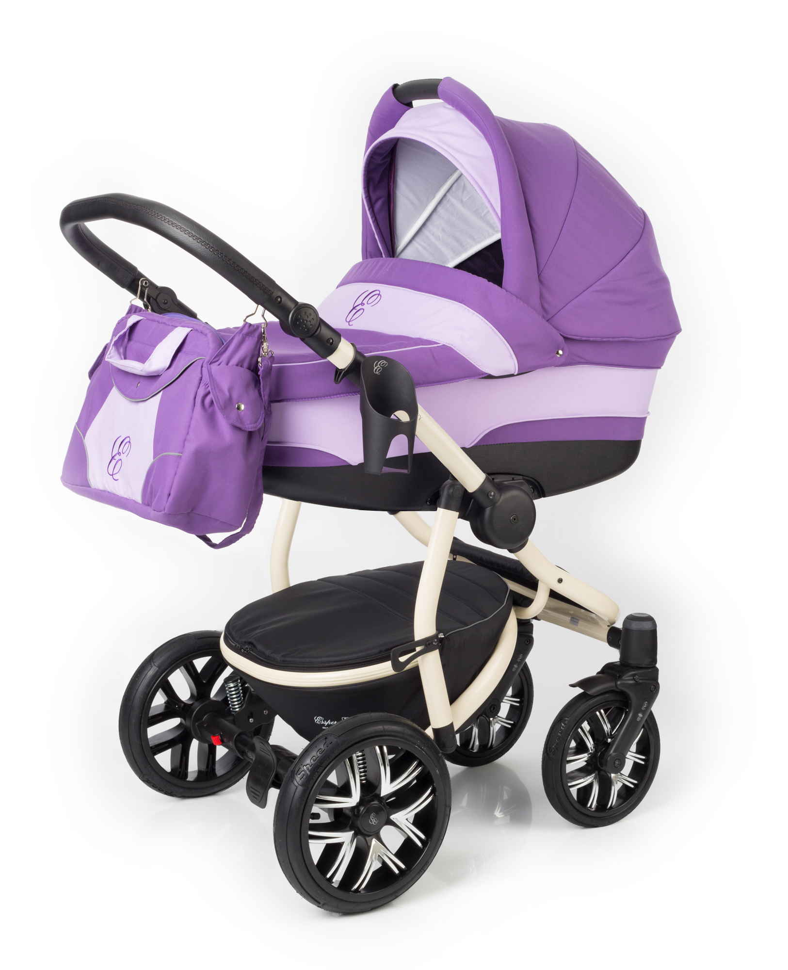 Коляска для новорожденных Esspero Discovery (шасси Beige) Iris