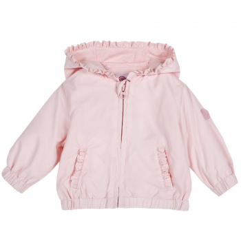 Куртка Chicco для девочек, с рюшами на карманах, цвет розовый