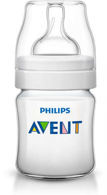 Бутылочка Avent Classic+ PP, 125 мл, сил. соска, 0+, 3 шт., арт. 80023