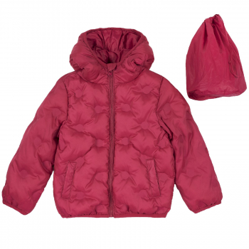 Куртка Chicco для девочек, складывается в мешок, цвет розовый