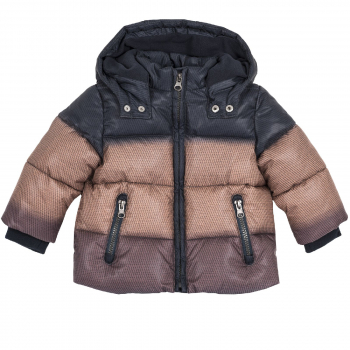 Куртка-пуховик Chicco для мальчиков, цвет коричневый