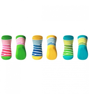 Носки из хлопка BabyOno Stripe антискользящие 6+