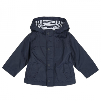 Куртка Chicco для мальчиков, с капюшоном, цвет тёмно-синий