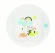 Герметичная тарелка Bebe Confort UNDER THE RAINBOW с крышкой в форме клевера, цвет зелен/мульт