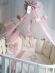Комплект постельного белья Eco Line Cherry (круглая кроватка) Розовый