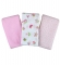Набор пеленок Summer Infant 3 шт.  розовый/белый с насекомыми/с розовыми цветами