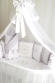 Комплект постельного белья Eco Line Amanda (круглая кроватка) Серый