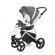 Прогулочная коляска Esspero Grand Newborn Lux (шасси Grey) Nappa Blue Grey