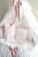 Комплект постельного белья Eco Line Amanda (круглая кроватка) Розовый