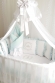 Комплект постельного белья Eco Line Amanda (круглая кроватка) Ментол