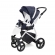 Прогулочная коляска Esspero Grand Newborn Lux (шасси White) Nappa Navy