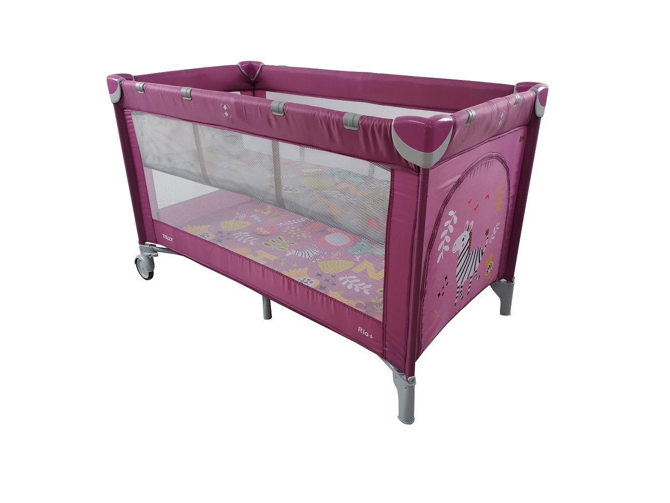 Манеж детский BABY TILLY Rio+ T-1021 Orchid Purple с рисунком