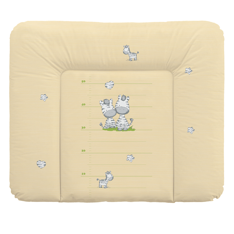 Пеленальный матрас мягкий Ceba Baby 70х85 Zebra Yellow