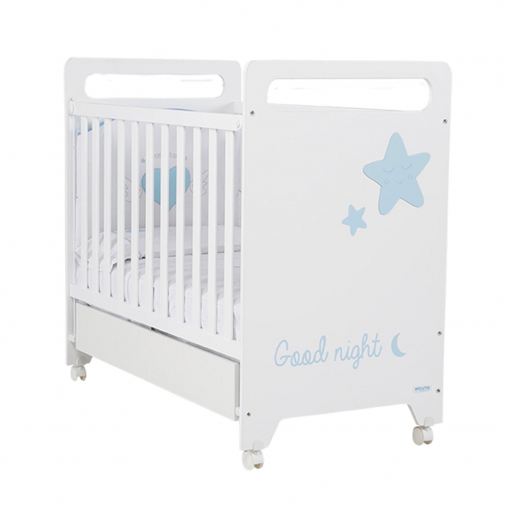 Детская кроватка Micuna Istar 120x60 White/Skyblue