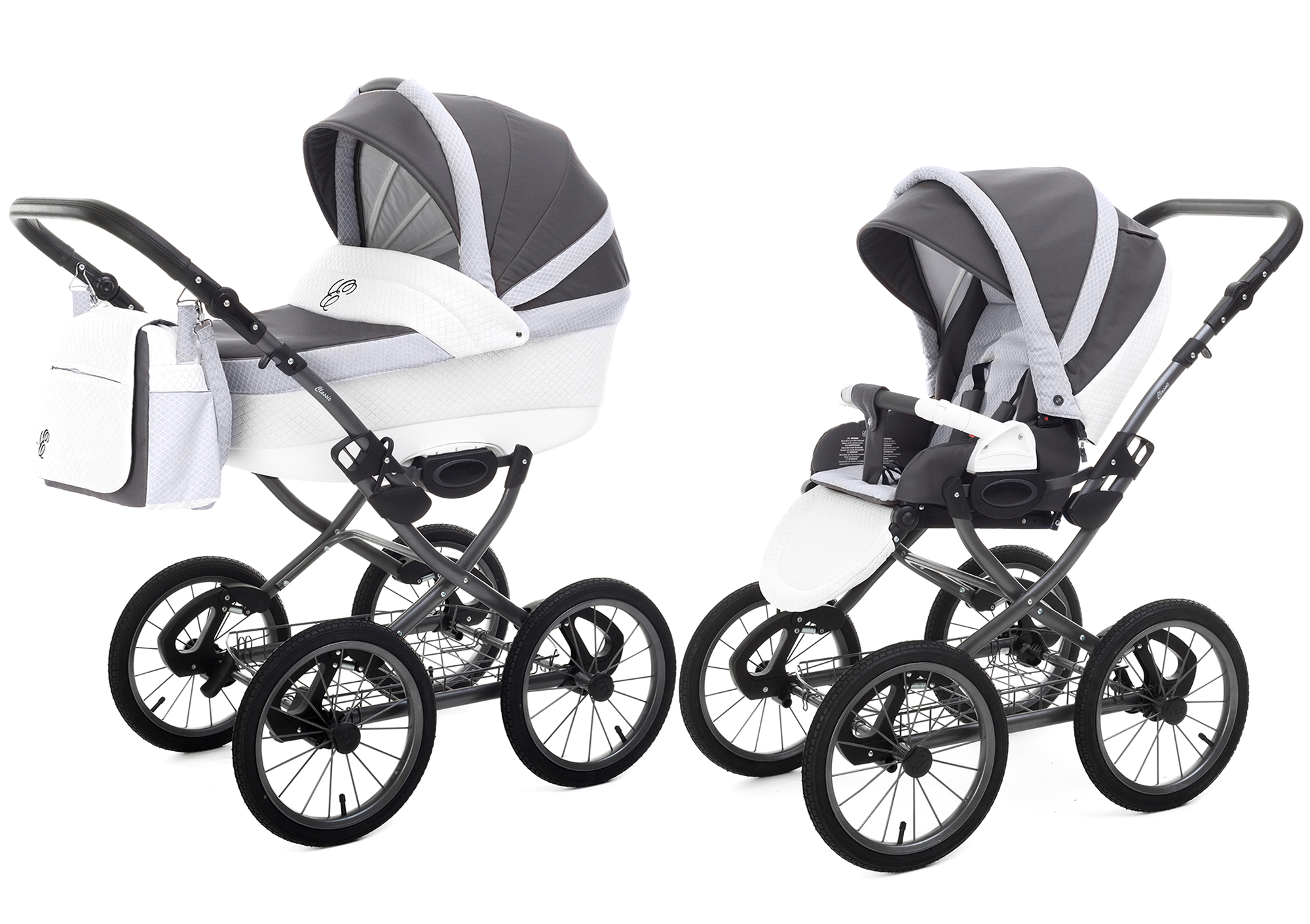 Коляска 2 в 1 Esspero Classic Alu (шасси Grey) Royal Light Grey