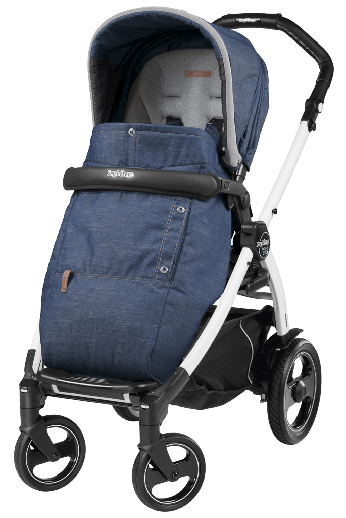 Прогулочная коляска Peg Perego Book 51 S Pop Up Completo (шасси White/Black) Urban Denim