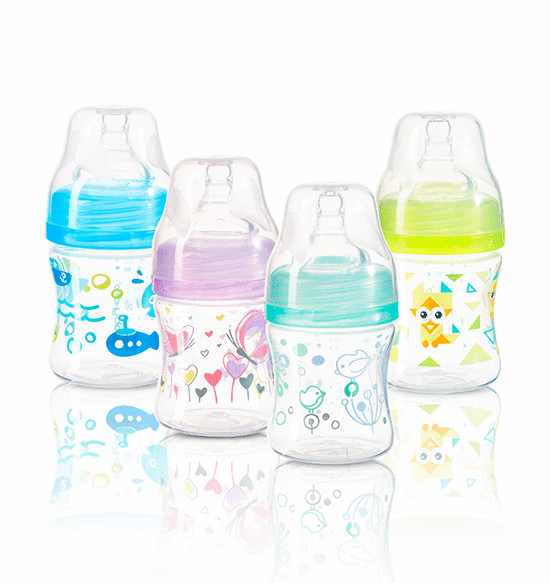 Бутылочка антиколиковая BabyOno c широким горлышком