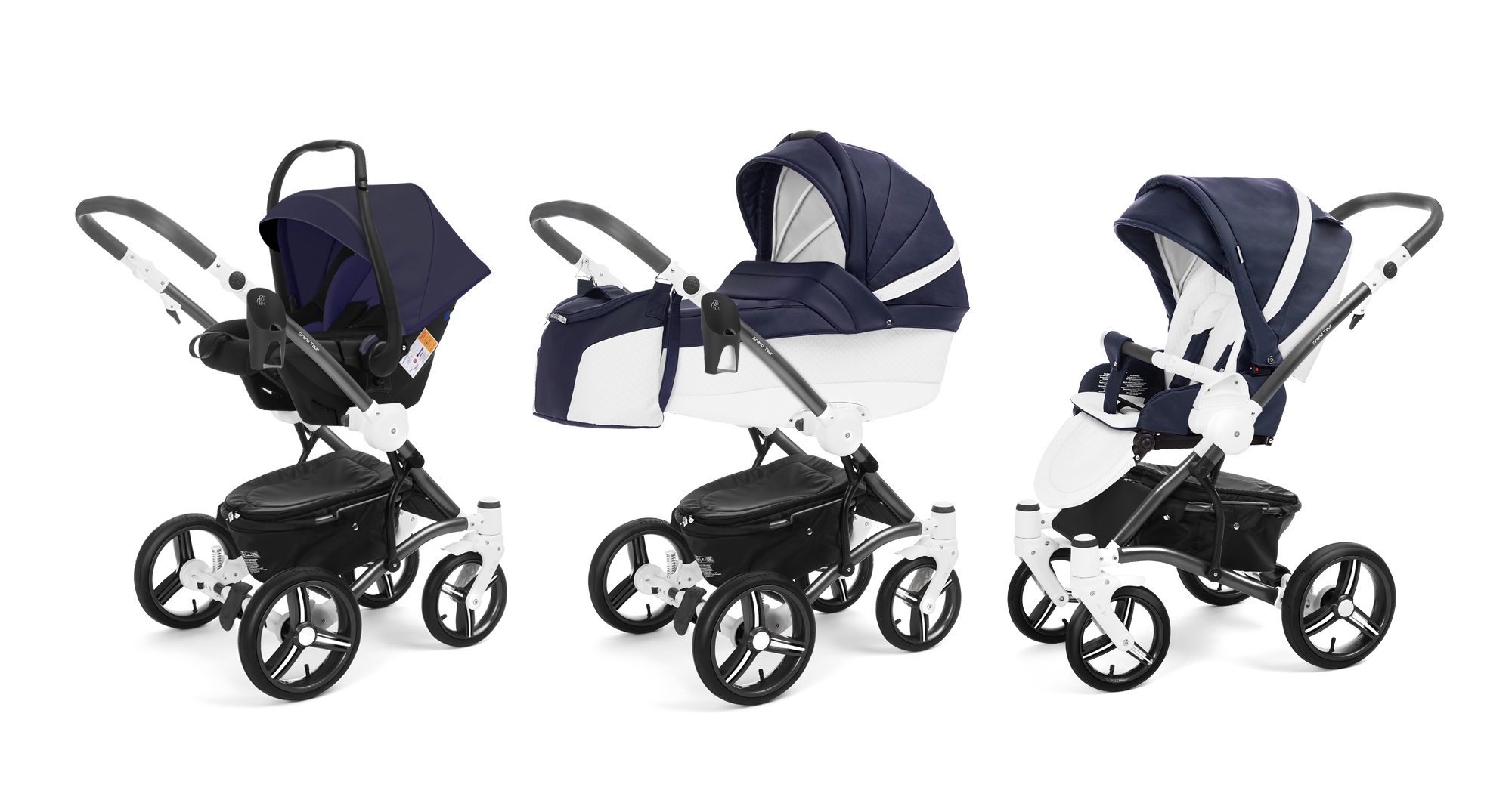 Коляска 3 в 1 Esspero Grand Tour Nappa Navy