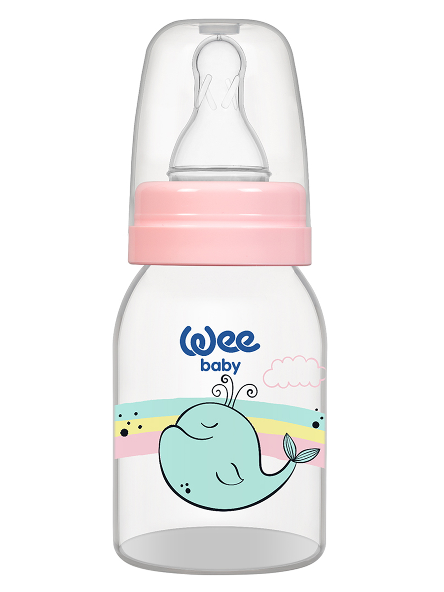 Бутылочка для кормления с силиконовой соской р-р 1, арт. 851 WeeBaby Classic, 125 мл Кит
