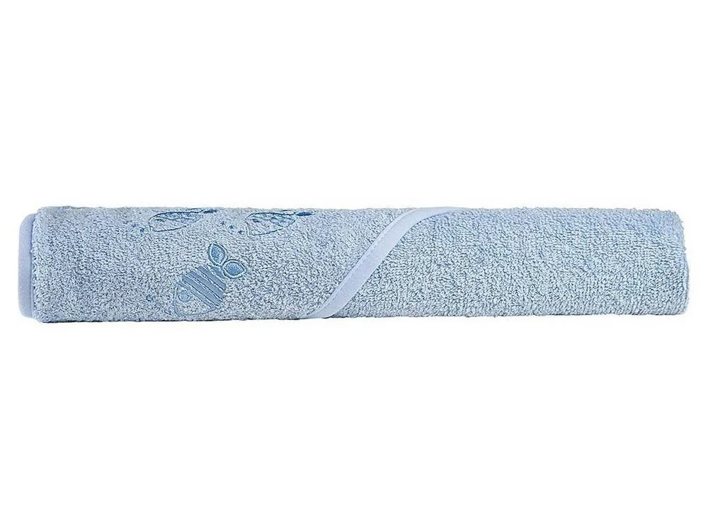 Полотенце Odenwalder с уголком 100х100 см Рыбы 032022-1 Sky Blue 0205