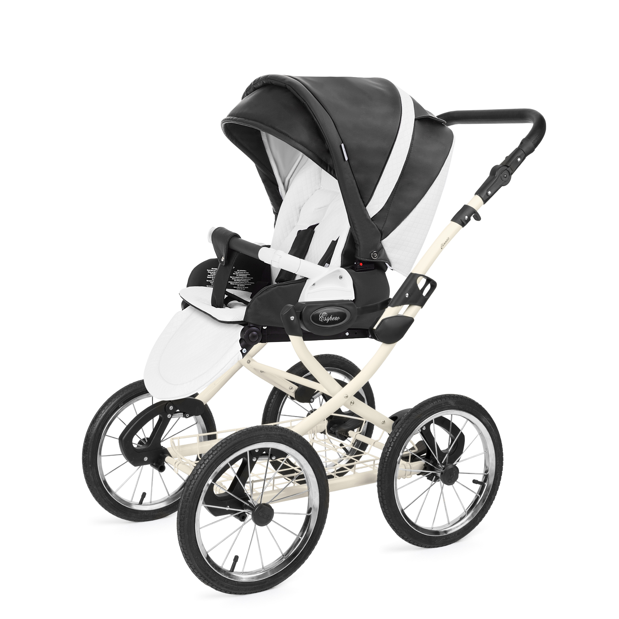 Прогулочная коляска Esspero Grand Classic (шасси Beige) Nappa Graphite