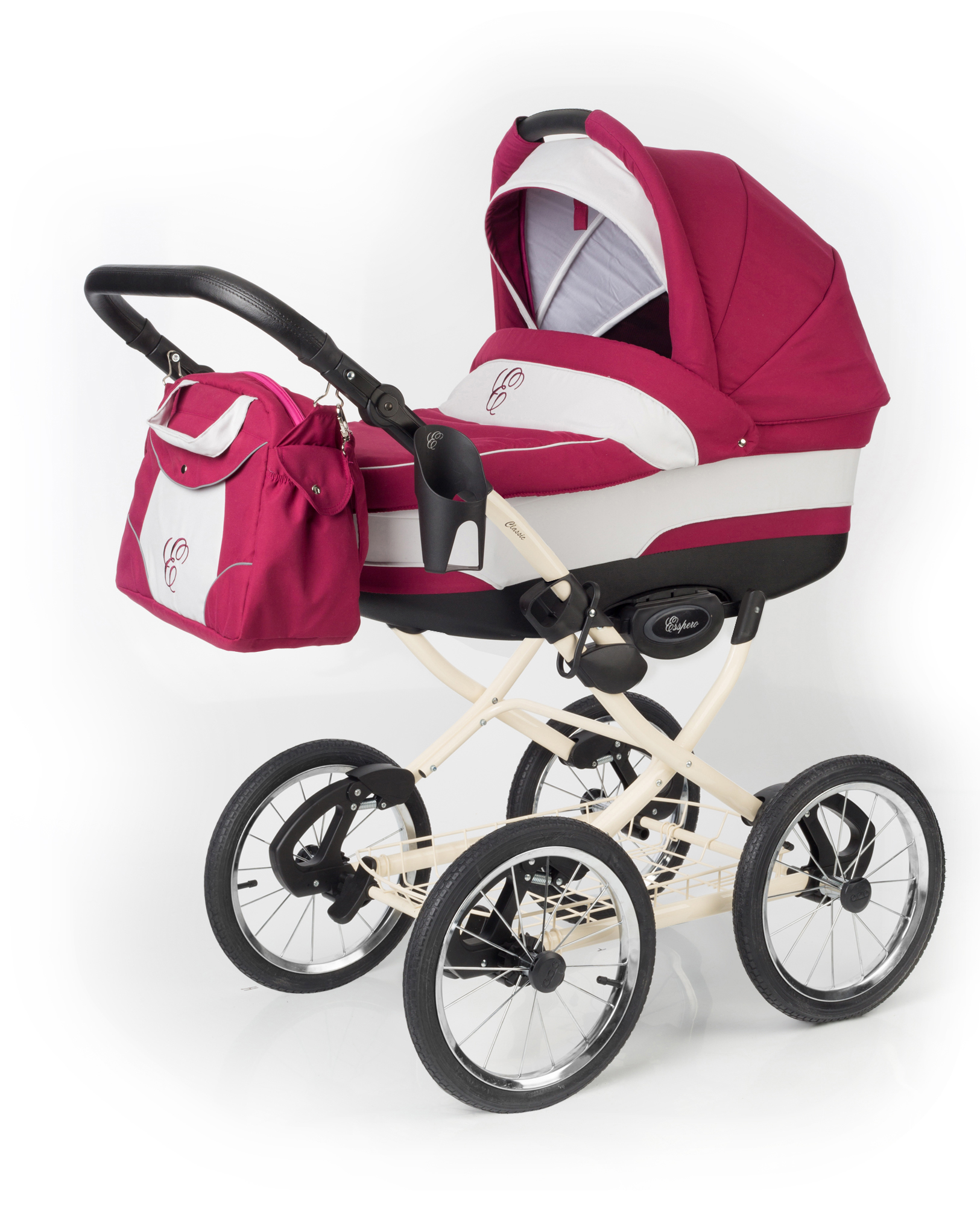 Коляска для новорожденных Esspero Classic (шасси Beige) Borduex