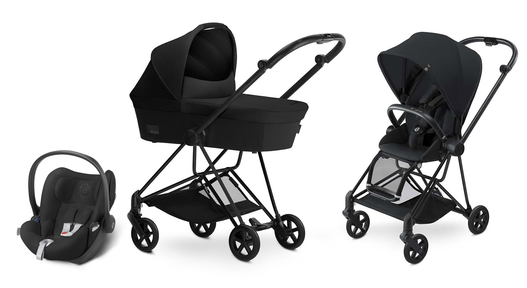 Коляска 3 в 1 Cybex MIOS (шасси Black) Stardust Black