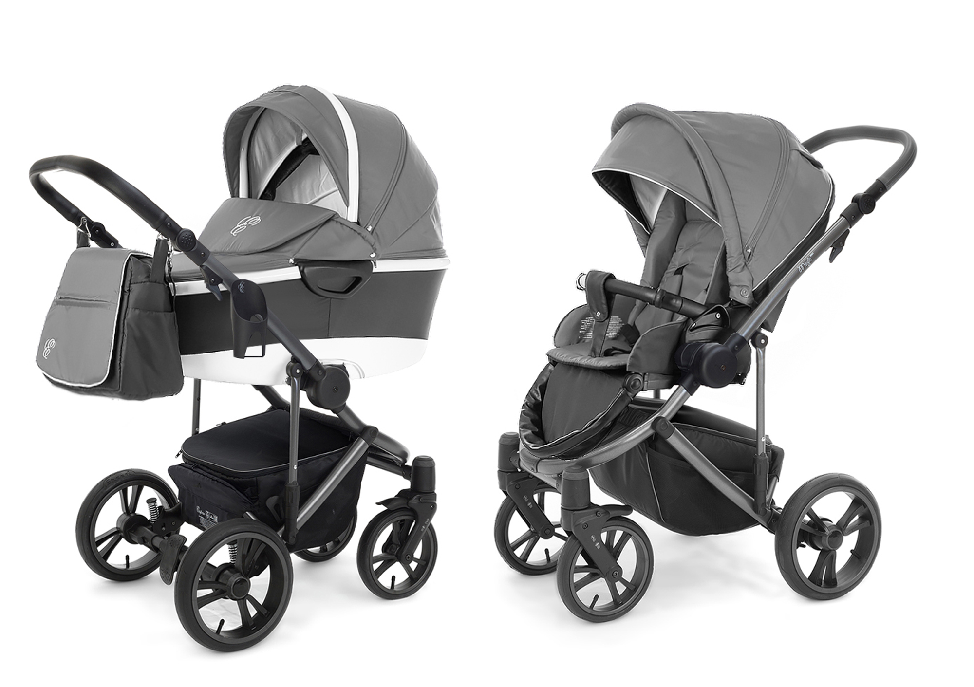 Коляска 2 в 1 Esspero Magic Pro Alu (шасси Graphite) Grey