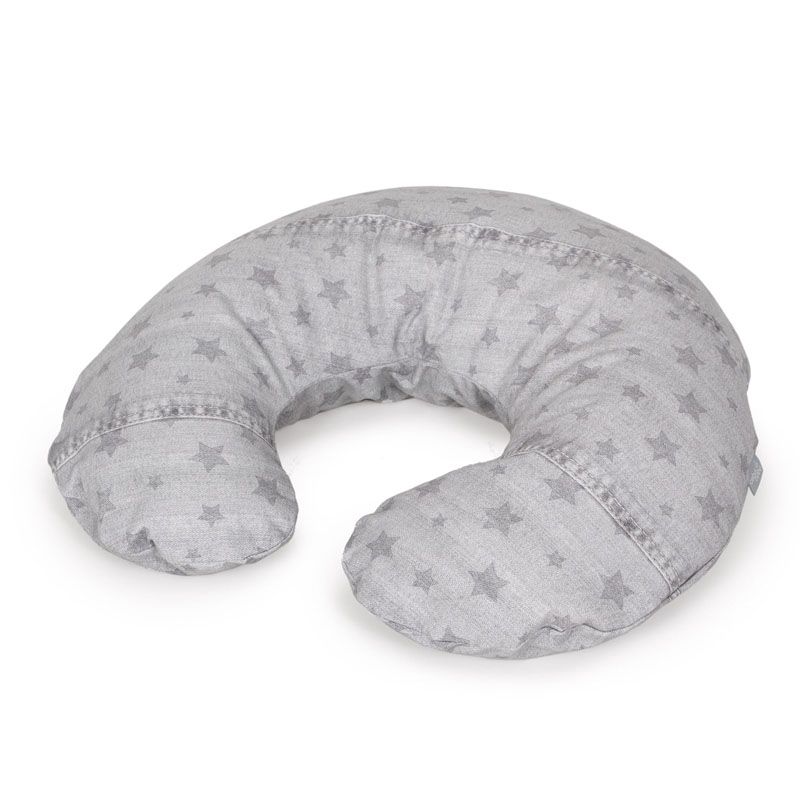 Подушка для кормления Ceba Baby Physio Mini Denim Style трикотажная Stars grey W-702-119-587