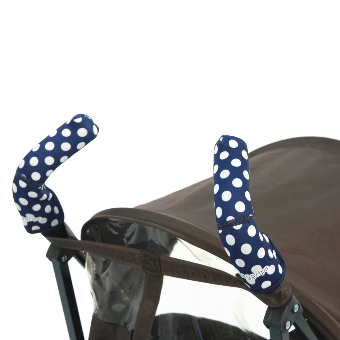 Чехлы Choopie CityGrips на ручки для коляски-трости 367 polka-dot navy