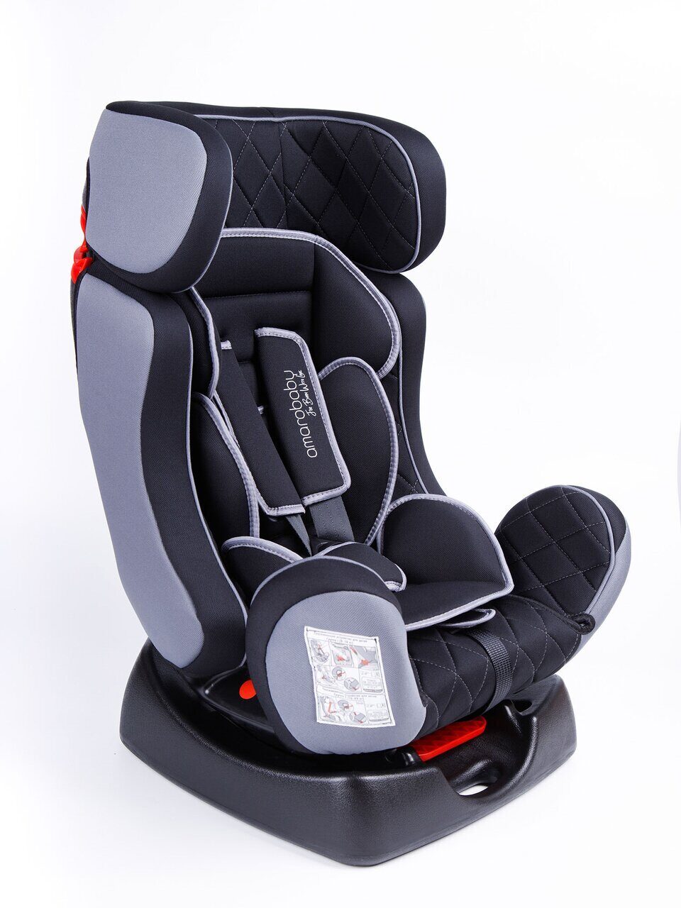 Автокресло Amarobaby Professional Чёрный/Серый