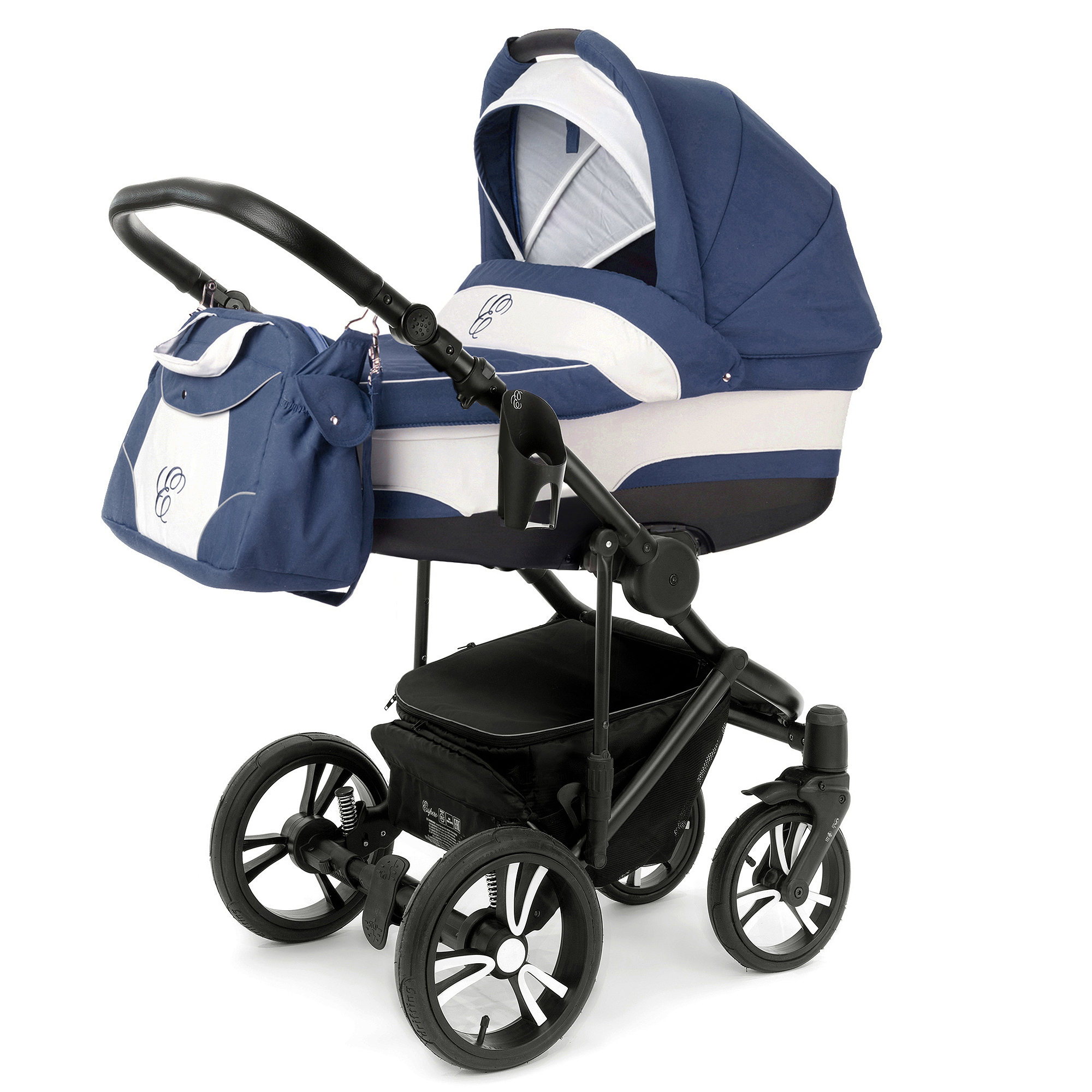 Коляска для новорожденных Esspero Magic Pro (шасси Black) Navy Lux