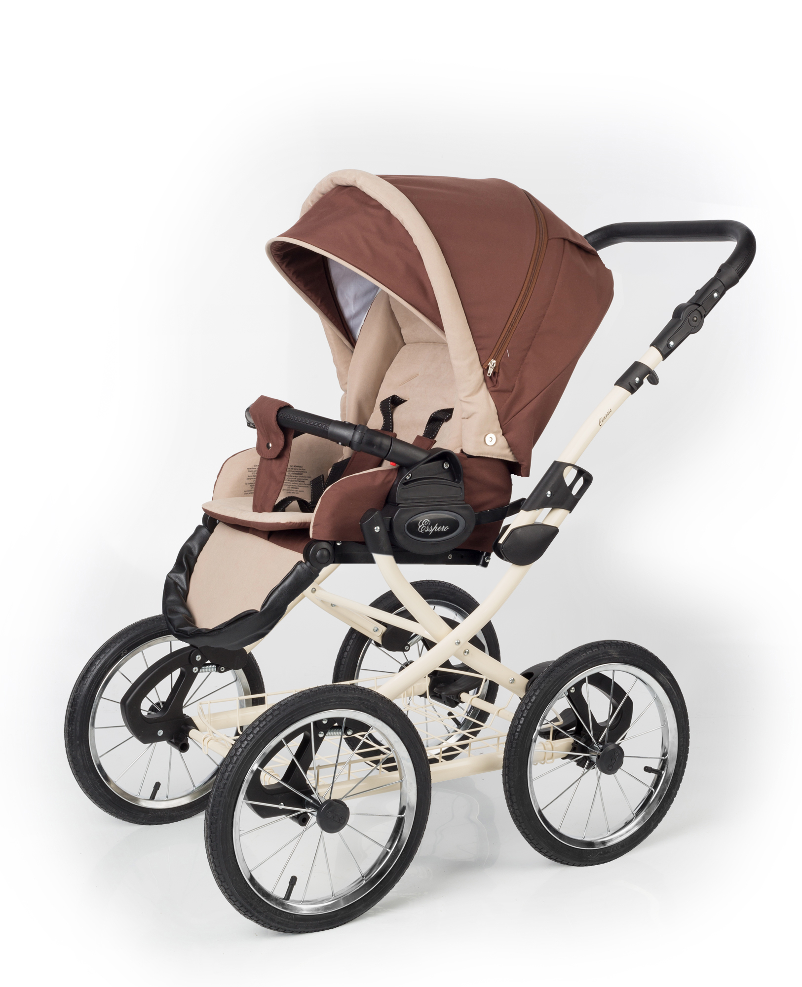 Прогулочная коляска Esspero Classic (шасси Beige) Brown Beige
