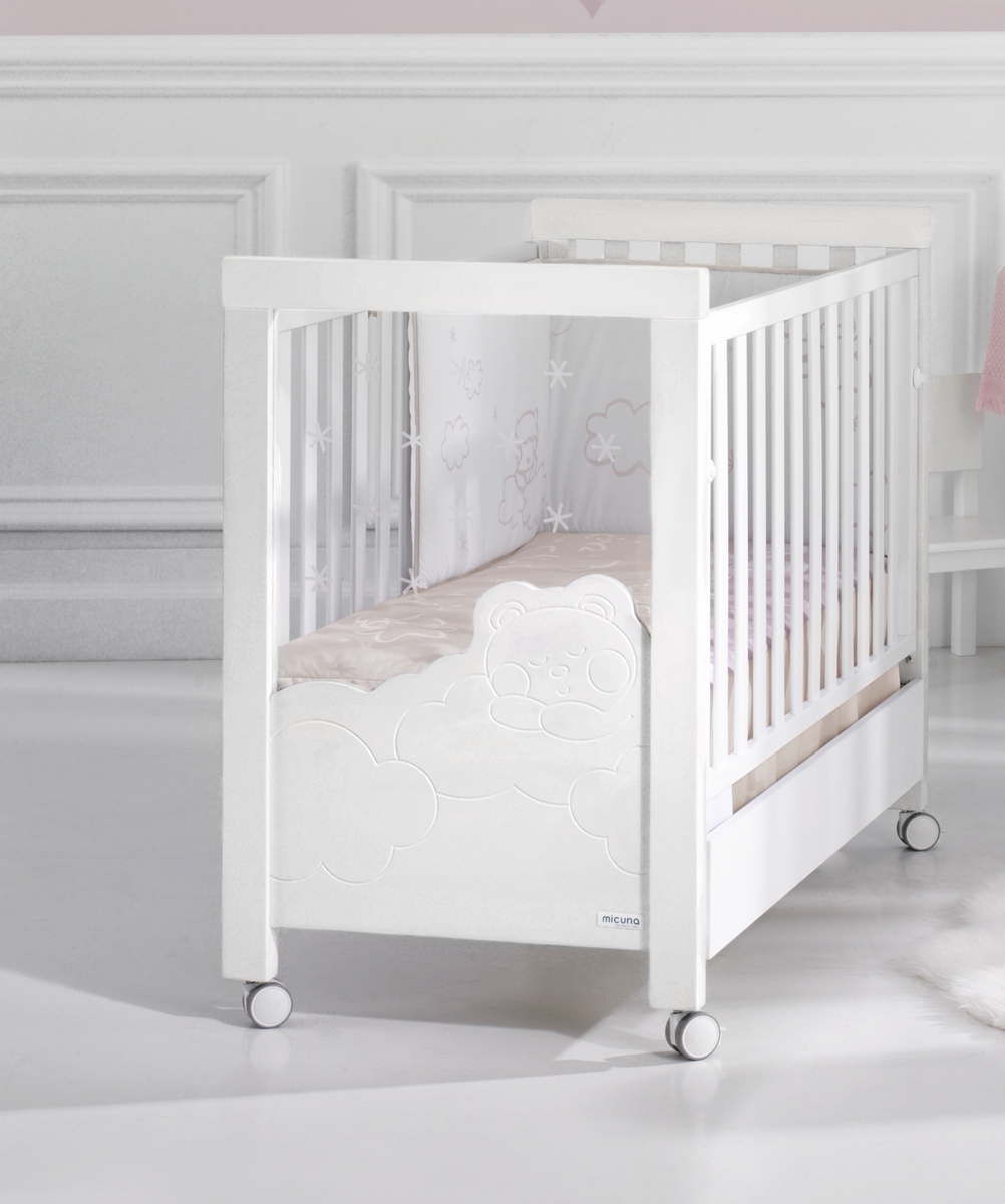 Детская кроватка Micuna Dolce Luce Relax со светодиодной подсветкой White