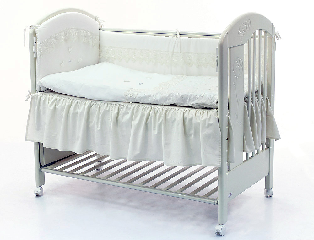 Простынь с воланом 120x60 Funnababy Крем