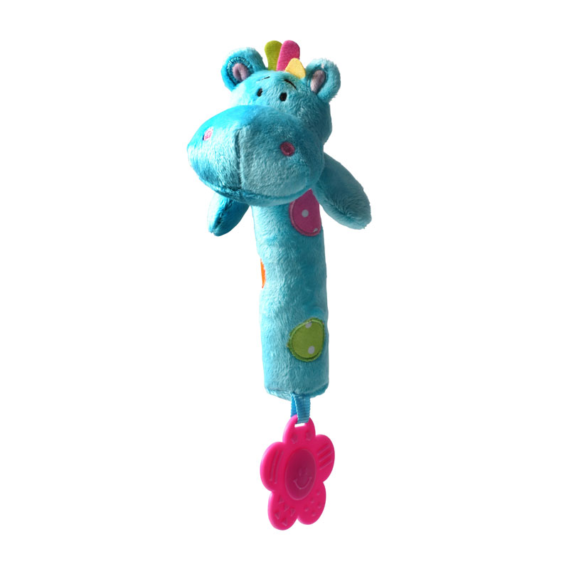 Игрушка пищащая с прорезывателем BabyOno Бегемотик