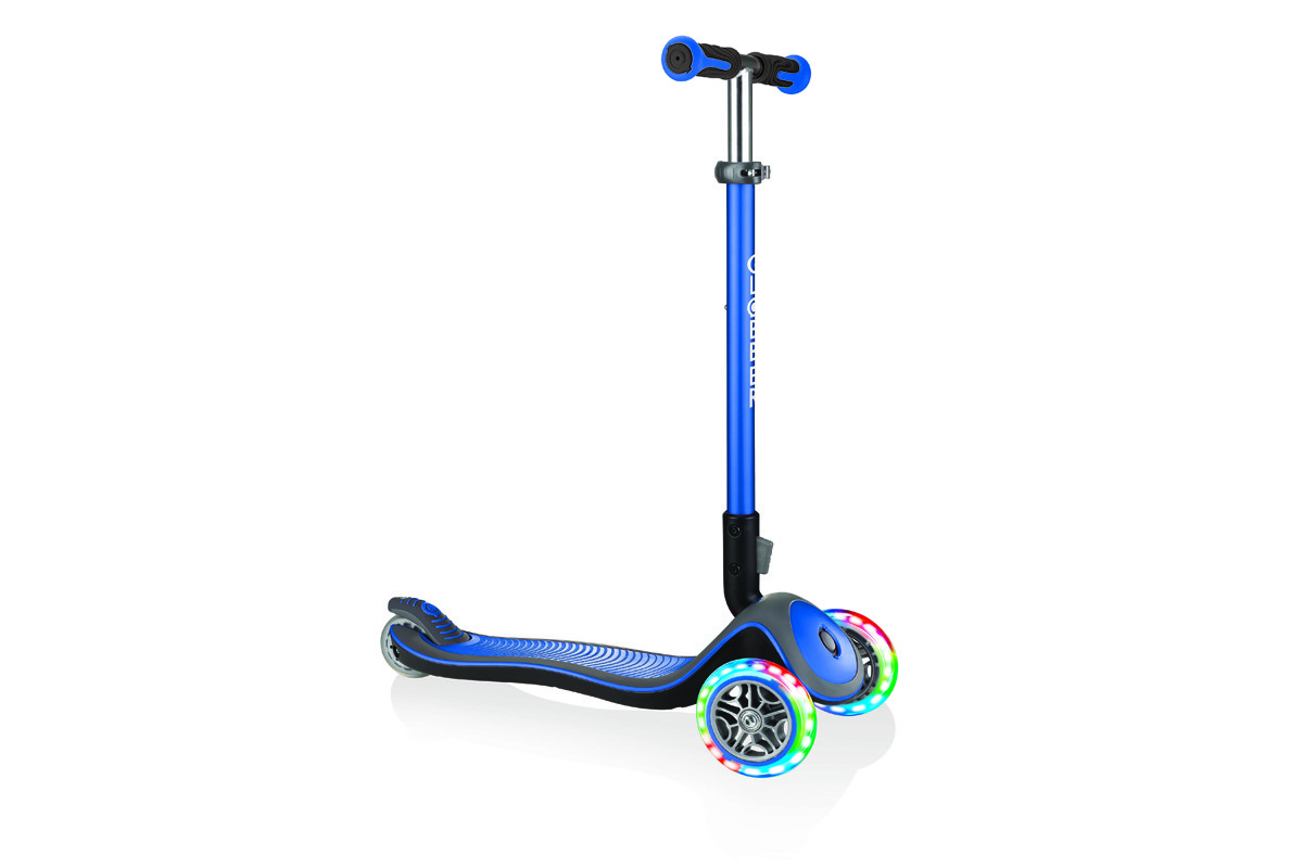 Самокат Globber Elite Deluxe Lights Синий
