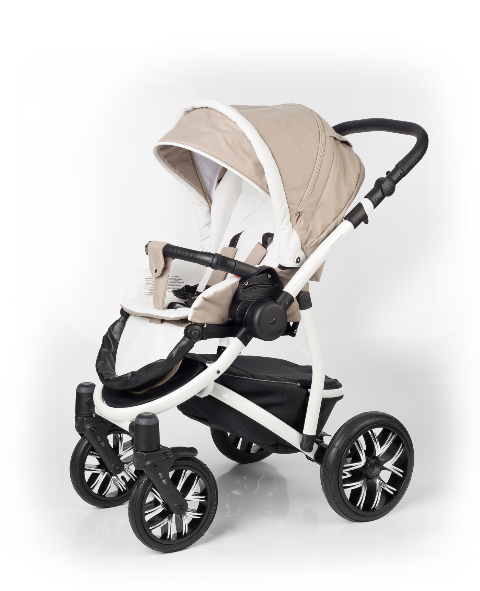 Прогулочная коляска Esspero Discovery (шасси White) Khakki Lux