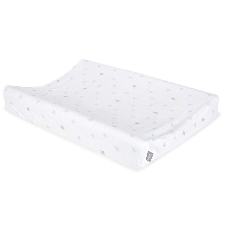 Простынь Ceba Baby на резинке на пеленальный матрасик 50x70 см Medium Stars & Blue
