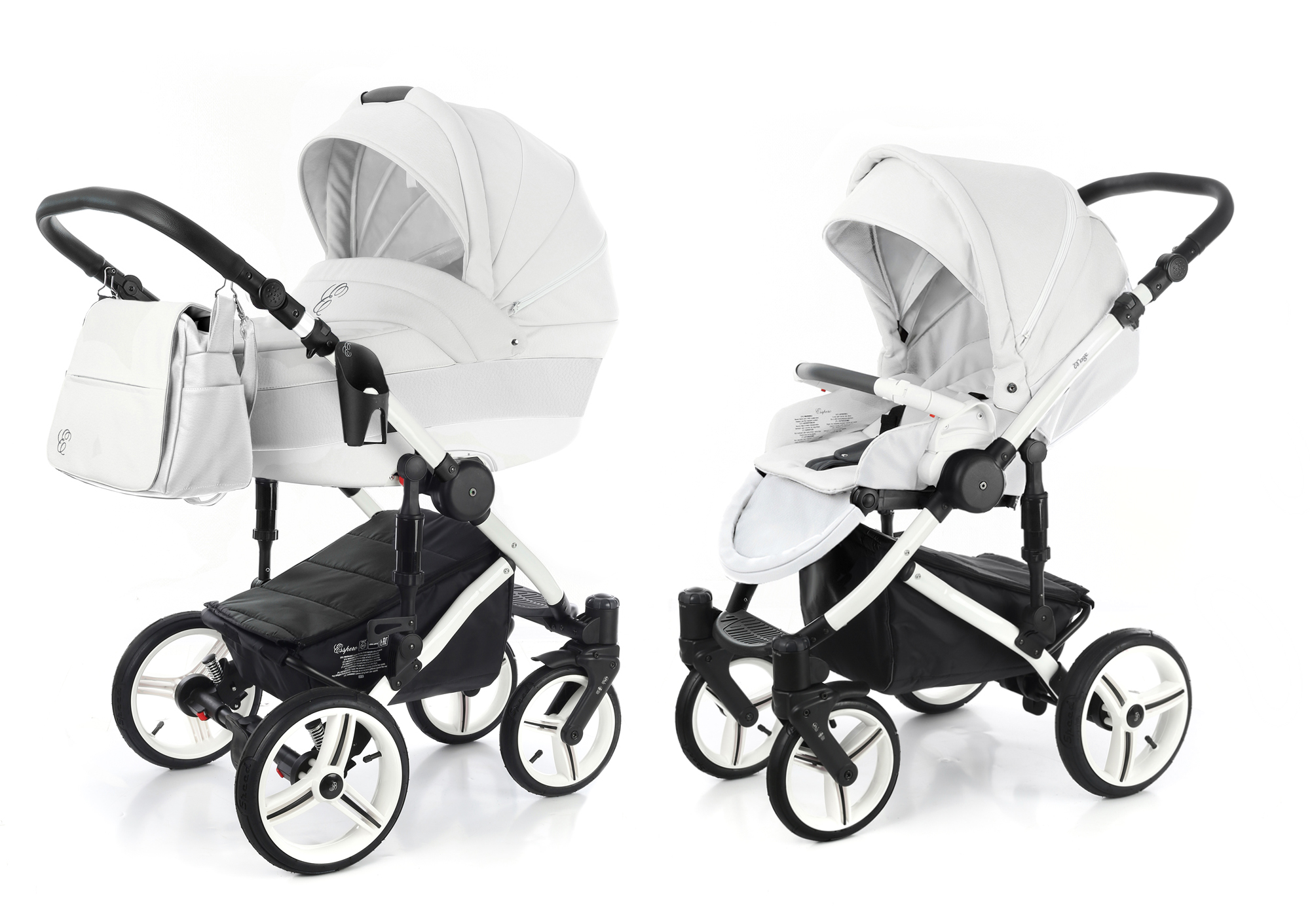 Коляска 2 в 1 Esspero Grand Magic (шасси White) Argtic leatherette