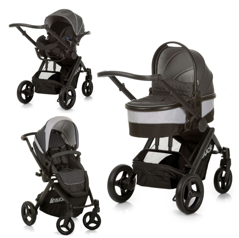 Коляска 3 в 1 Hauck Maxan 4 Plus Trioset Melange charcoal