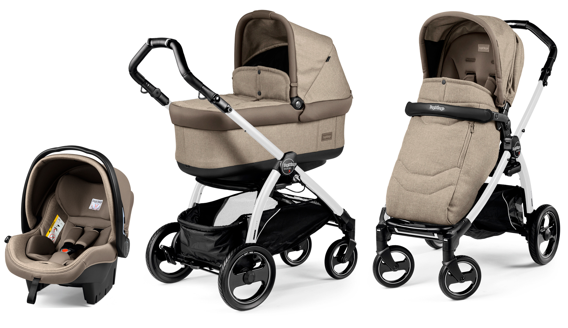Peg-Perego Book Plus S Pop Up Modular Team Cream