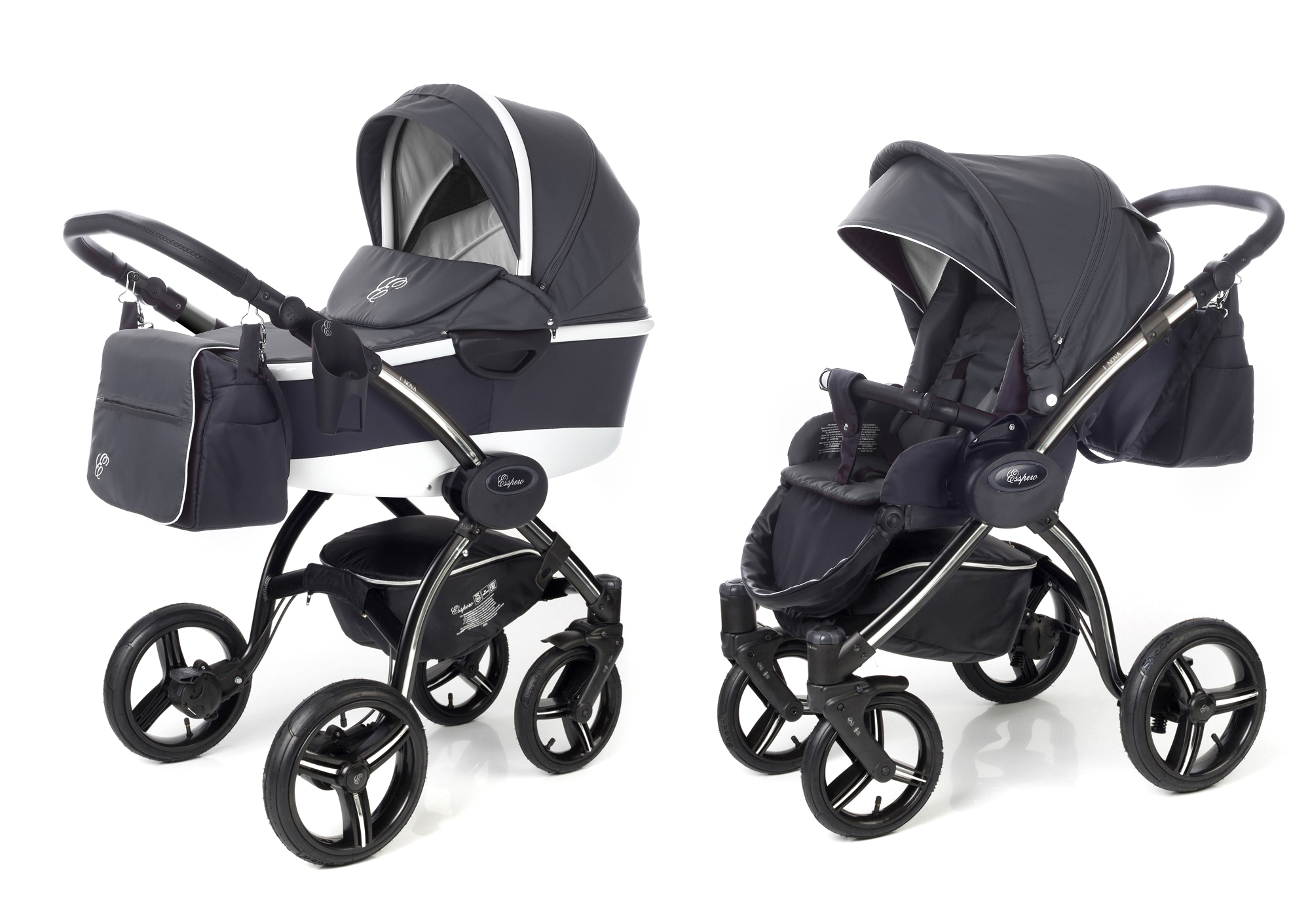 Коляска 2 в 1 Esspero I-Nova Alu (шасси Black) Dark